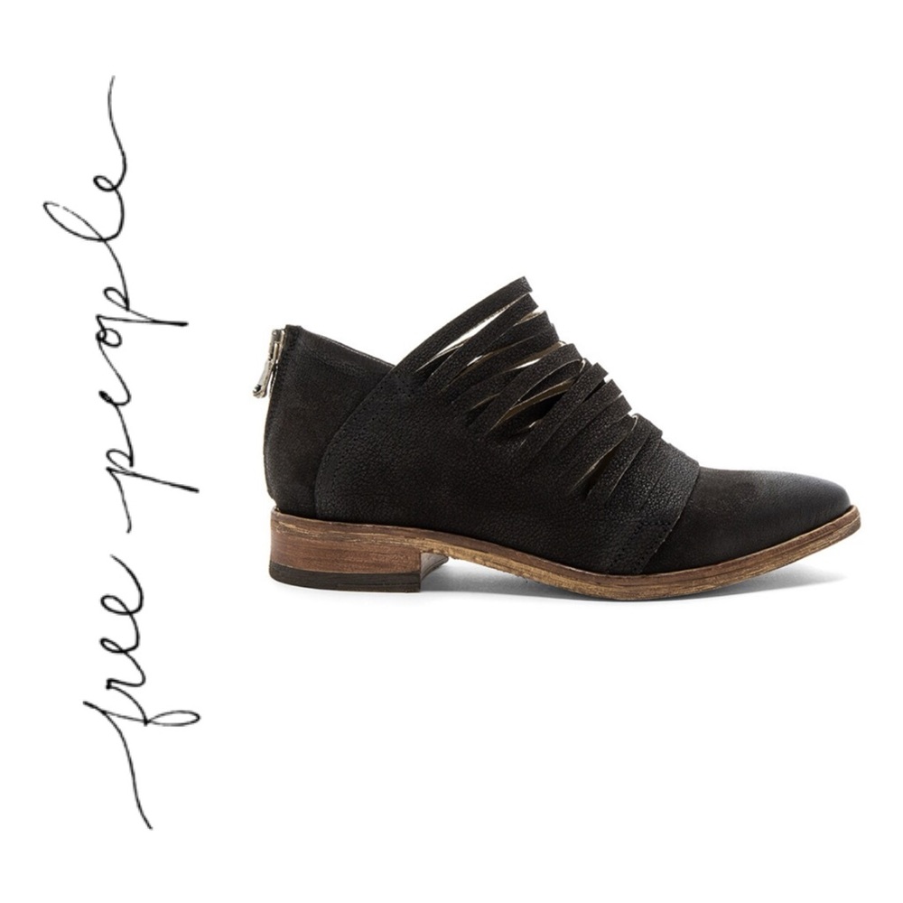 FREE PEOPLE Lost Valley Ankle Boot in Black Size 37